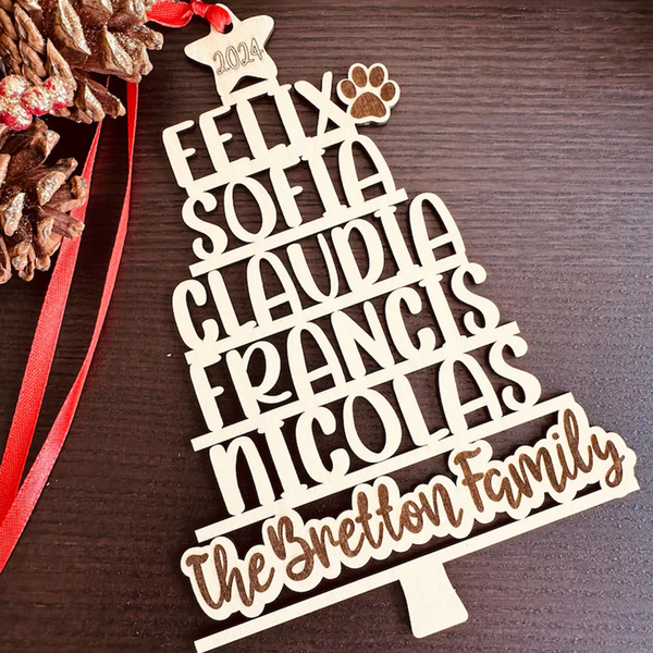 Christmas Ornament Personalized Ornament With Names