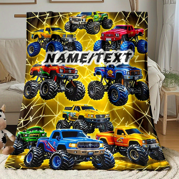 Ized Racing Car Themed Blanket Suitable for Bed