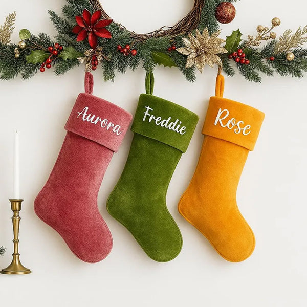 Personalized Velvet Christmas Stocking