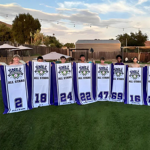 Baseball Custom Beach Towel, Personalized Towel