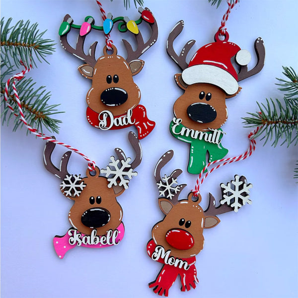 Christmas stocking tag, personalized family ornament