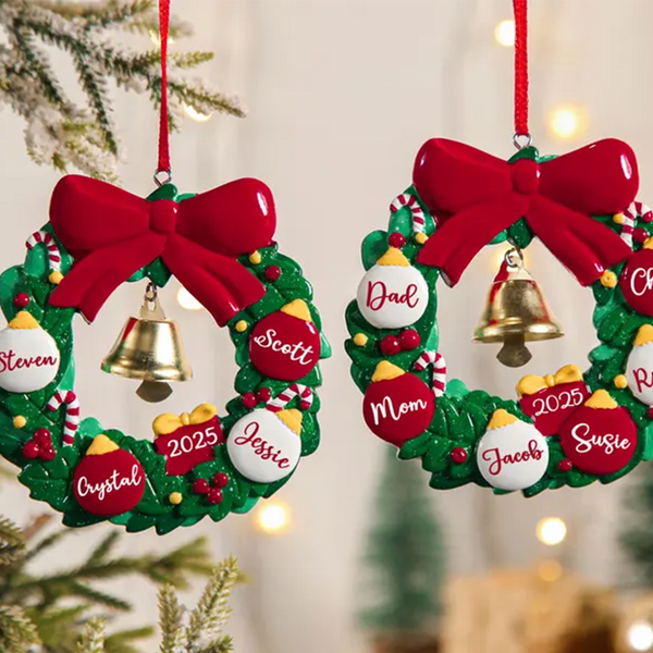2025 Family Christmas Tree Ornament, Christmas Ornaments With Name