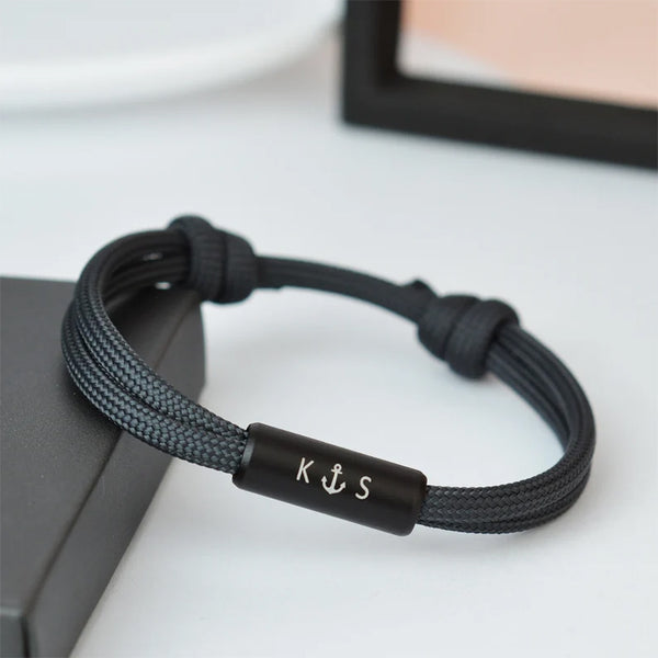 Mens Bracelet personalized. Custom Sailing Rope Bracelet. Friendship personalized gift