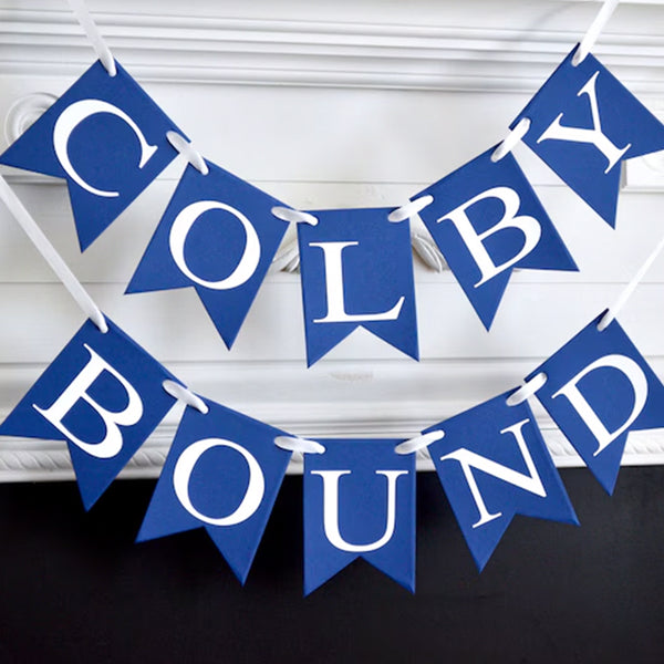 COLLEGE BOUND Banner Personalized University College Name Banner
