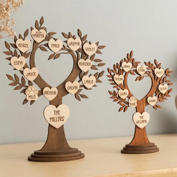 Personalized Free Standing Family Tree