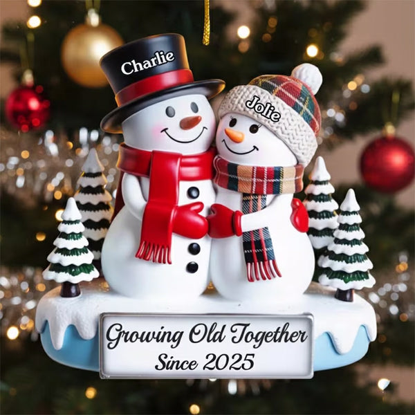 Personalized Acrylic Ornament - Custom Anniversary, Wedding