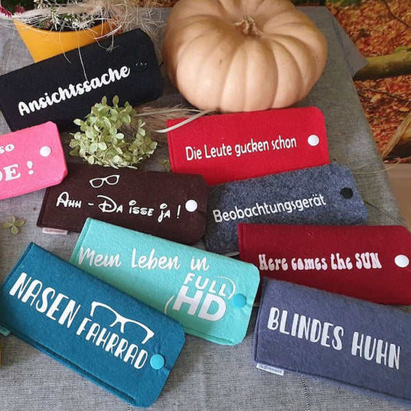 Glasses Case with Slogan for Glasses, Reading Glasses, Sunglasses for Teachers