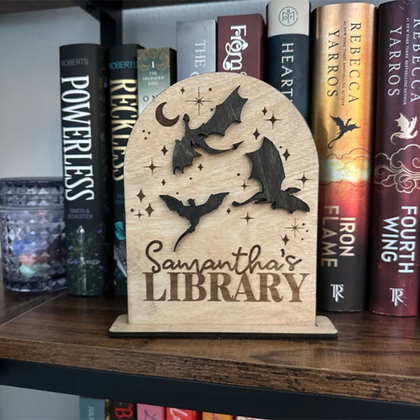 Dragon Personalized Library Sign, My Library Sign