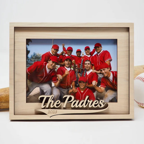 Baseball Coach Frame | Baseball Team Photo Frame | Gift for Softball Coach