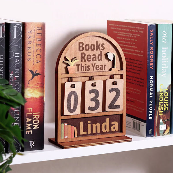 Personalized Book Tracker - Books Read This Year Counter