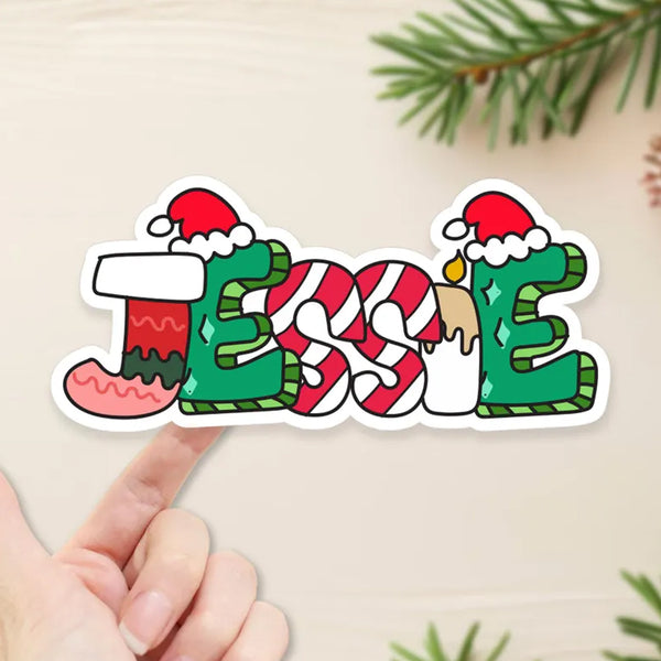 Personalized Christmas Stickers | Custom Christmas Gift Stickers