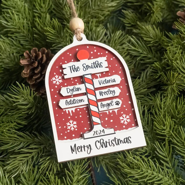 Personalized Family Christmas Ornaments