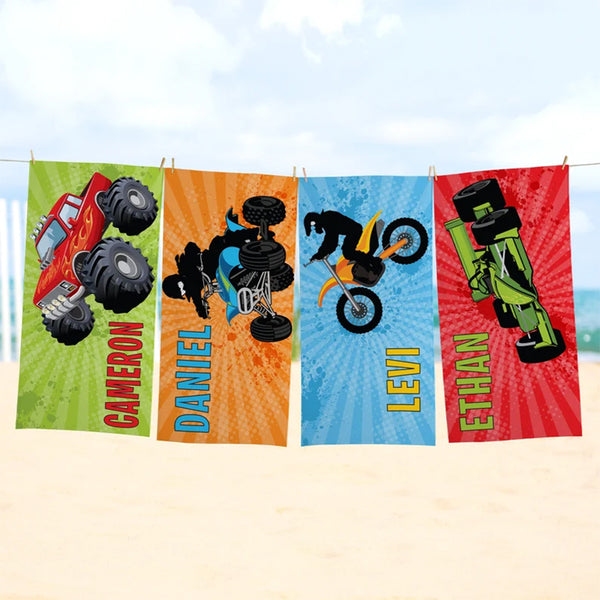 Personalized Beach Towel - Extreme Sports Fan - Customized Towels