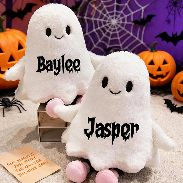Funny Ghost Plush Pillow – Spooky Halloween Toy