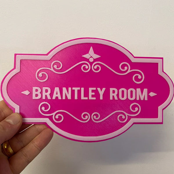 Personalised door sign for kids room