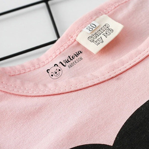 CLOTHING STAMP, Custom NAME Stamp, Camp Stamp, Fabric Stamp, Clothing markers, Textile Stamp