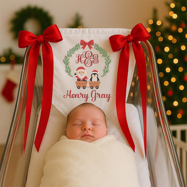 Baby’s First Christmas Baby Banner 2025