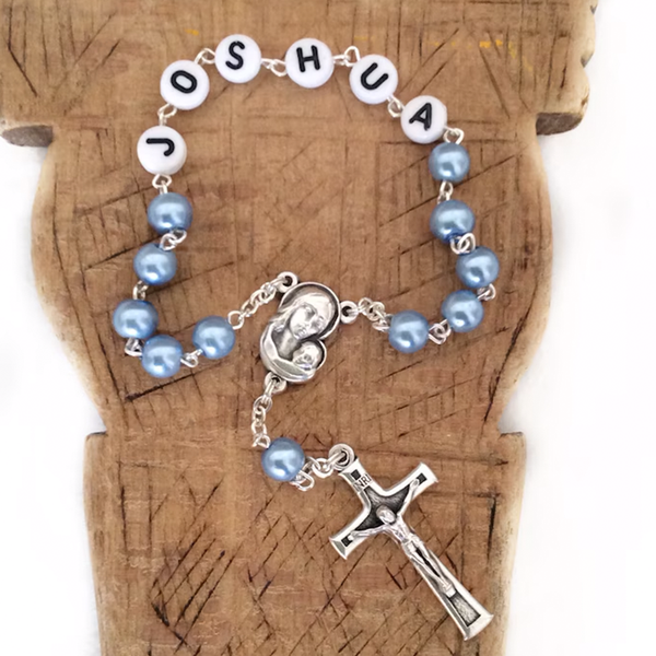 Personalized rosary, Rosary with name Baptism