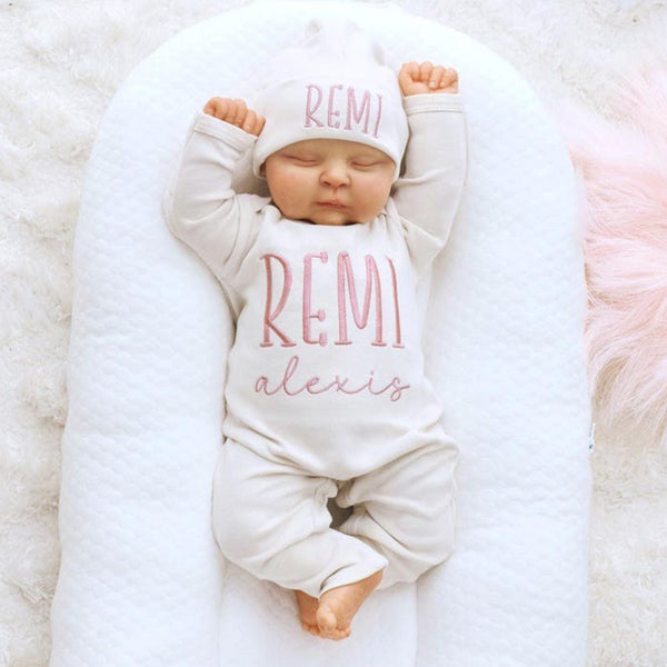 Baby Coming Home Outfit, Personalized Baby Gift, Custom Baby Apparel