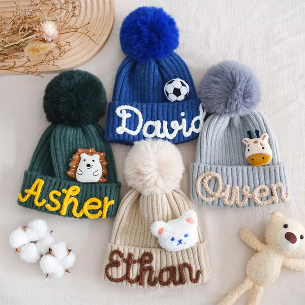 Toddler Winter Hat, Personalized Kid's Hat