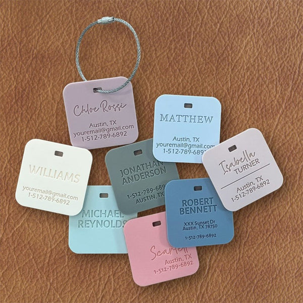 Luggage Tags Personalized, Backpack Tag, Bag Tags, Name Tags For Backpacks