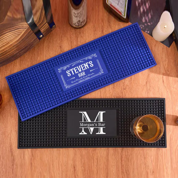 Personalized Bar Mat,Custom Bar Runner,Home Bar Pub Accessories Art