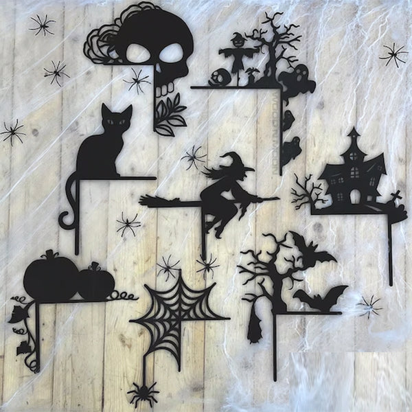 Halloween Door Corner Sign | Halloween Silhouette