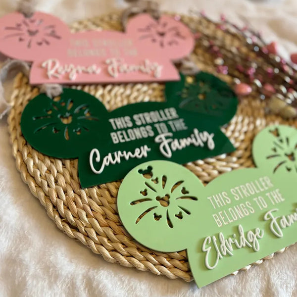 Theme Park Inspired Stroller Tag