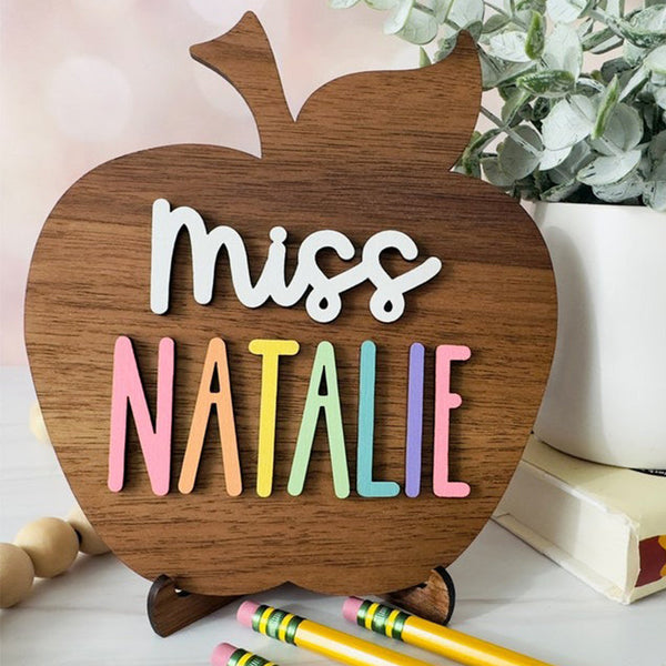 Teacher Name Plate Personalized, Teacher Desk Name Plate