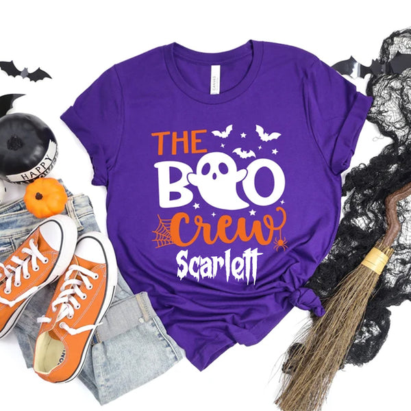 The Boo Crew Shirts, Custom Halloween Shirts, Kids Halloween Shirts