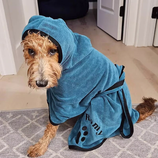 Personalized Dog Robe - Personalized Pet Towel