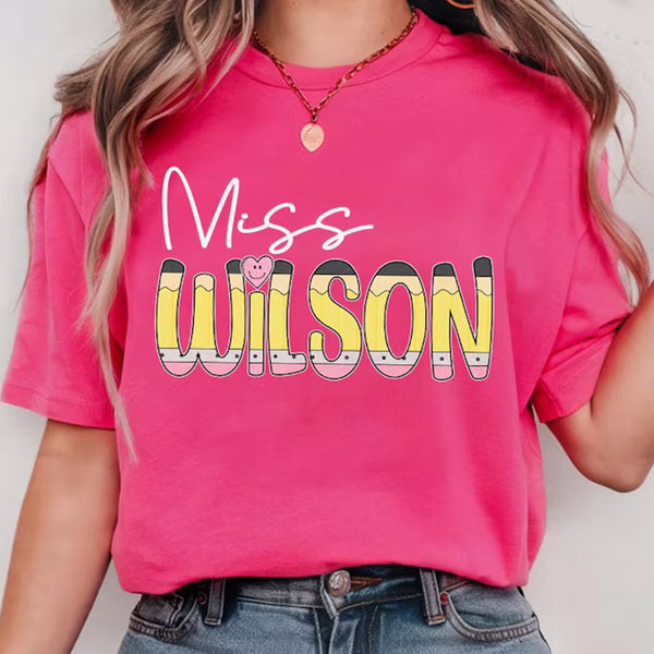 Custom Name Teacher Shirt, First Day Of School Teacher Shirt