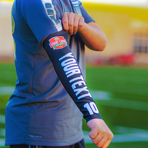 Personalized Sports Arm Sleeve with Custom Logo and Text