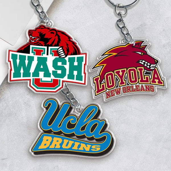 Personalized College Gift, Custom College Logo Keychain