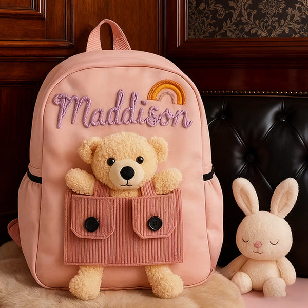 Personalized Bear Backpack - Custom Name