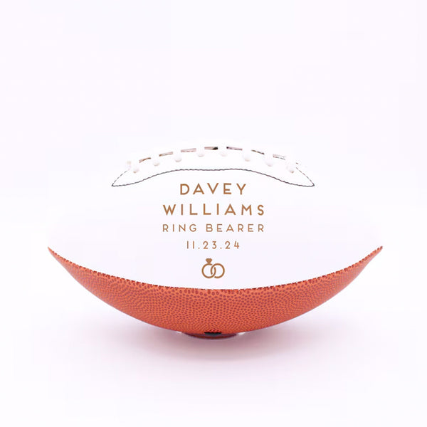 Personalized Groomsmen Gift Football, Personalized Best Man Football