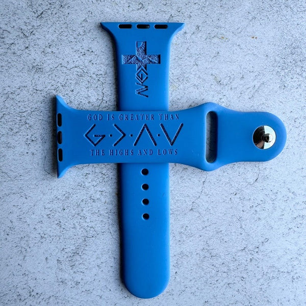 God is Greater than Highs and Lows Apple Watch Band