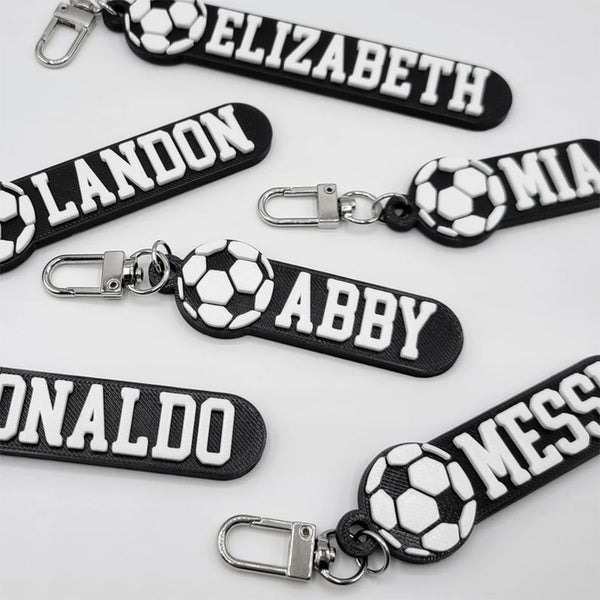 Soccer Personalized Keychain / Keyring / Bag Tag / Name Tag