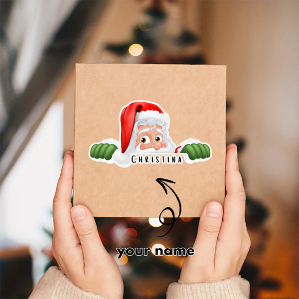 Custom Christmas Gift Stickers - Personalized Name Labels