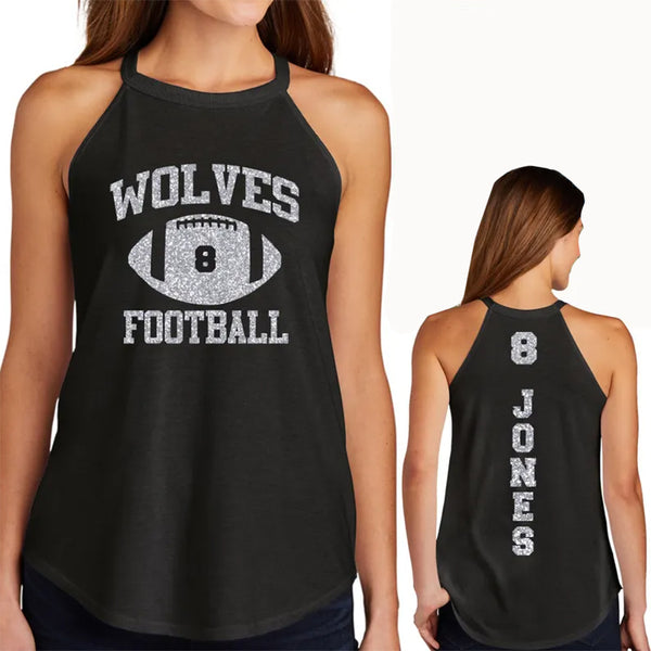 Football Team Custom Personalized Glitter Team Design