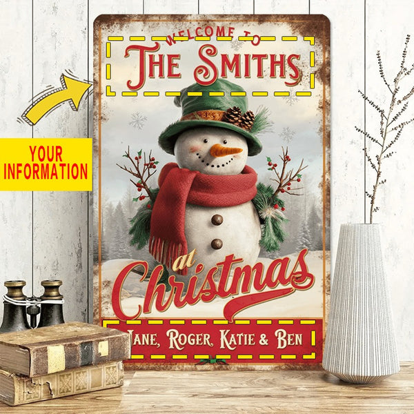 Contemporary Customizable Aluminum Christmas Wall Hanging