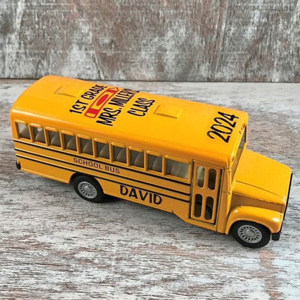 Personalized Alloy School Bus, Back To School Gifts for Kids