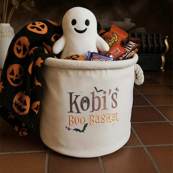 Personalized Boo Basket. Personalised Hamper Halloween Candy
