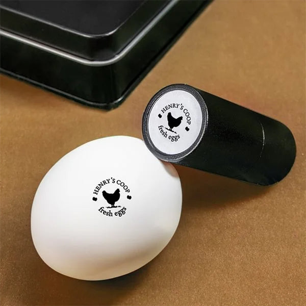 Personalized Custom Egg Stamp! Farm Stamp | Egg Marking | Egg Stamper | Egg Carton Stamp