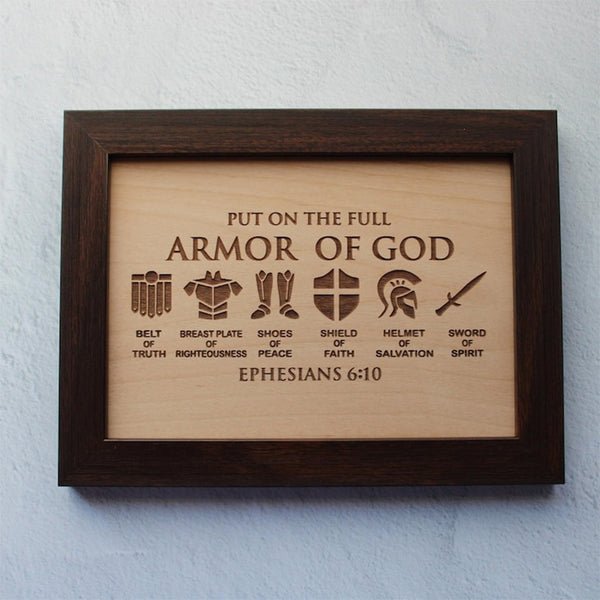 The Armor Of God Sign Decor Full Armor of God Christian Gifts