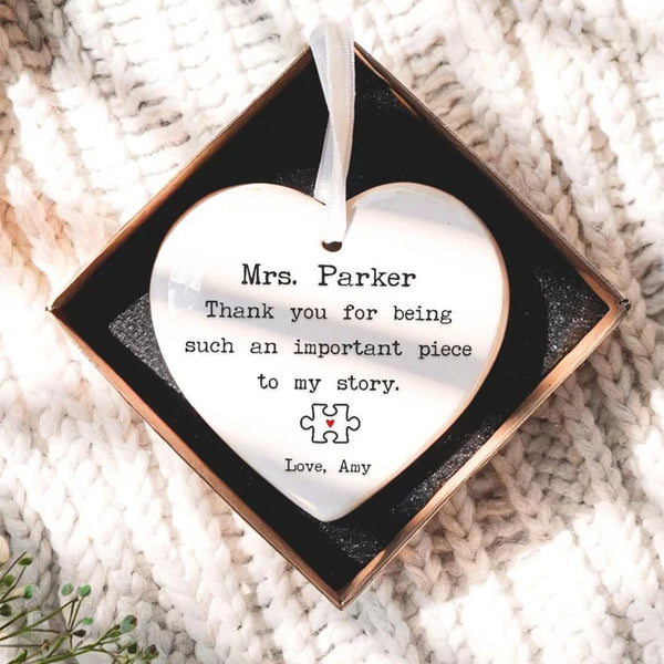 Teacher Gift - Personalized Christmas Ornament Gift for Teacher