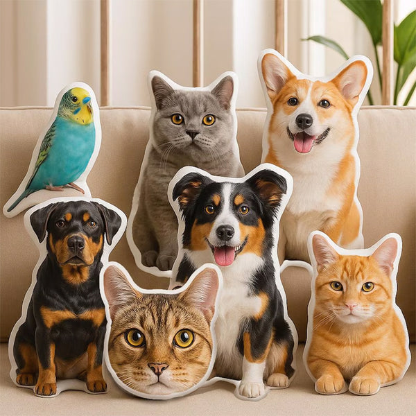 Personalized 3D Pet Pillow Custom Shape Pet Pillow Dog Pillow Cat Pillow Pet