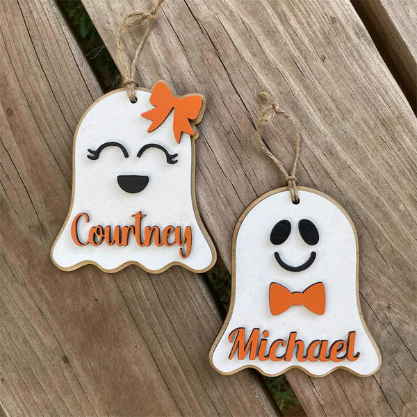 Personalized BOO BAG Tag, Personalized Ghost Name Tag