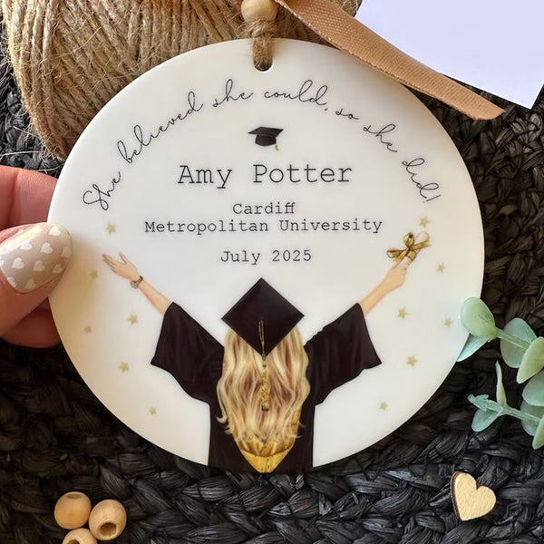 Personalised Graduation Gift Keepsake, University Graduation Gift