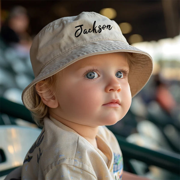 Personalized Baby Boy Sun Hat: Surfing Theme